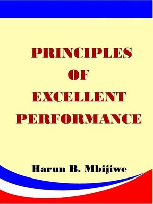 cover image of Principles of Excellent Performance